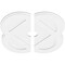 Ekena Millwork Charlotte Architectural Grade PVC Ceiling Medallion, 26"OD x 3"ID x 10 1/4"C x 1"P, Two-Piece CMP26CE2-03000 - alternate 3